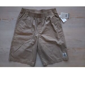 NWT Vans Boys Off The Wall Khaki Skater Shorts LG Ripstop Elastic Waist Active